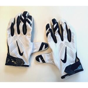 Nike Vapor Knit Football Gloves Houston Texans White Navy Adult XXL PGF397-131